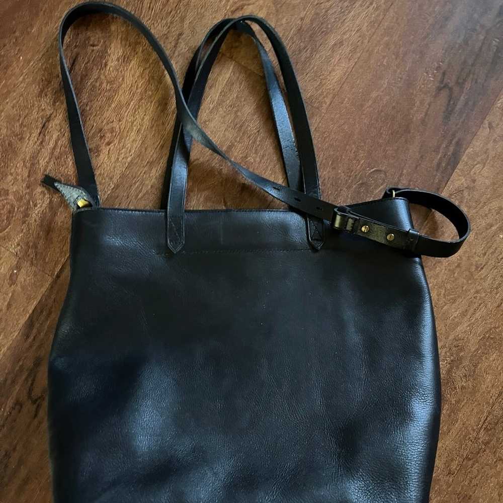 Madewell The Medium Transport Tote Bag True Black… - image 3