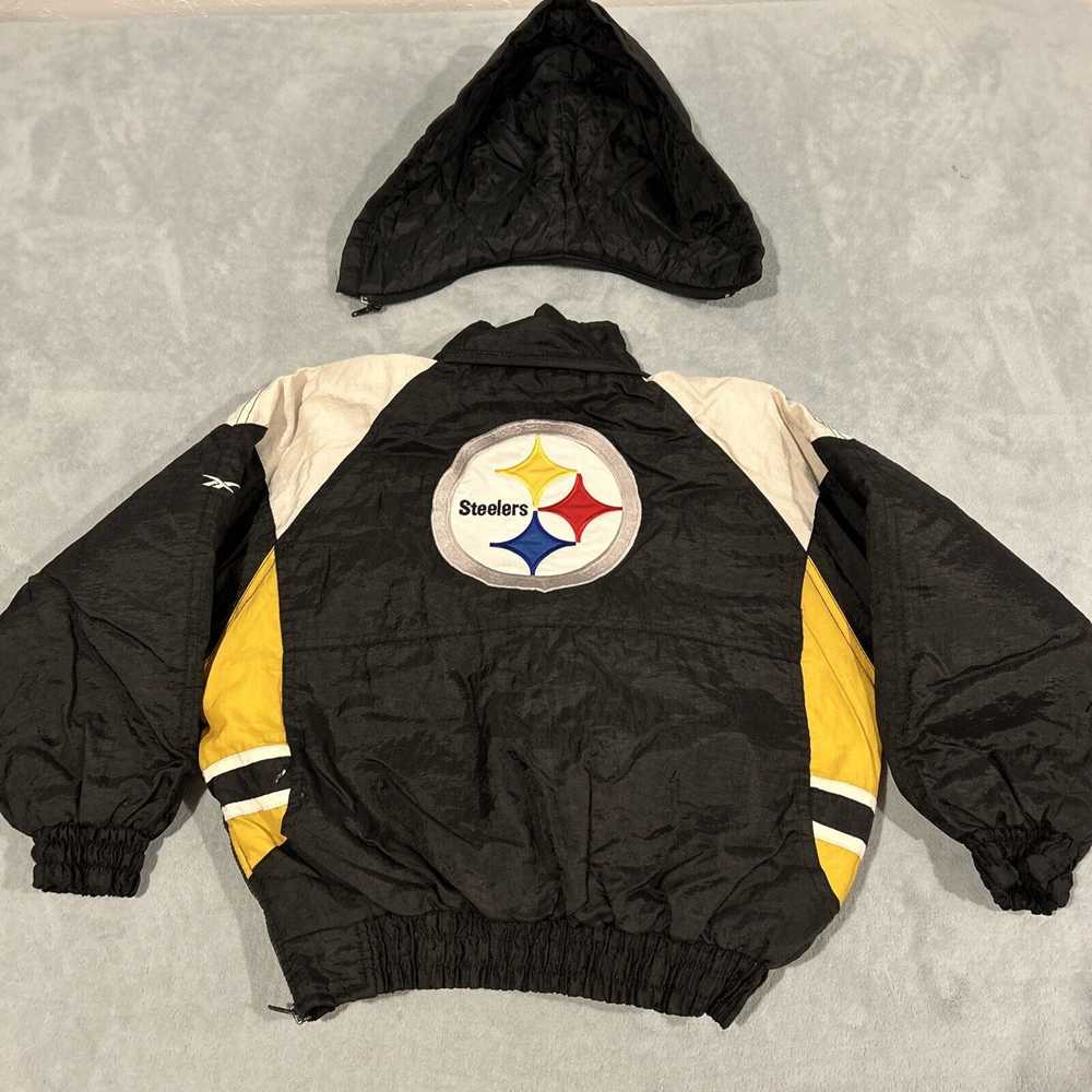 Reebok VTG Reebok Pittsburgh Steelers Puffer Hood… - image 1