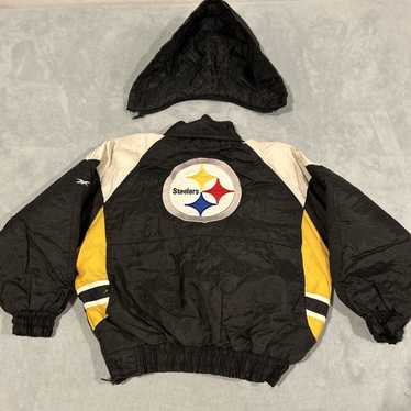 Reebok VTG Reebok Pittsburgh Steelers Puffer Hood… - image 1