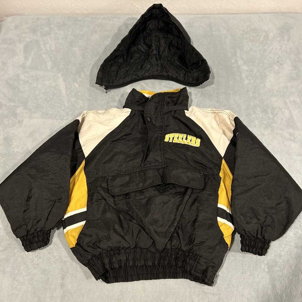 Reebok VTG Reebok Pittsburgh Steelers Puffer Hood… - image 2