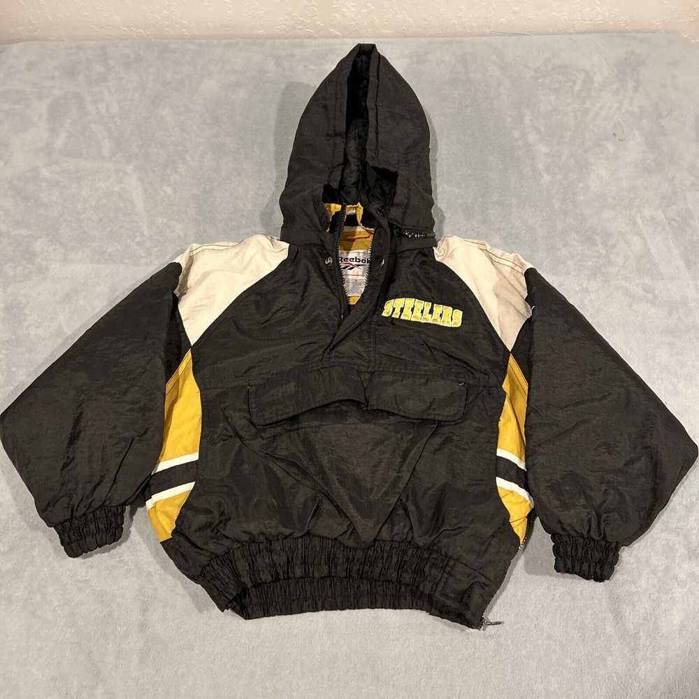 Reebok VTG Reebok Pittsburgh Steelers Puffer Hood… - image 3