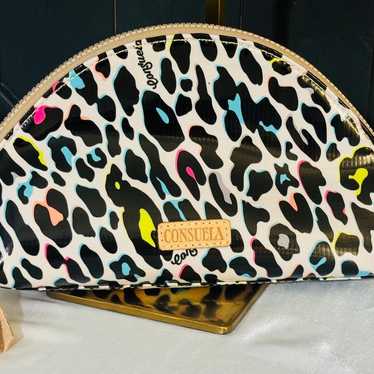 Consuela Coco Large Bright Multi-Color Leopard Co… - image 1