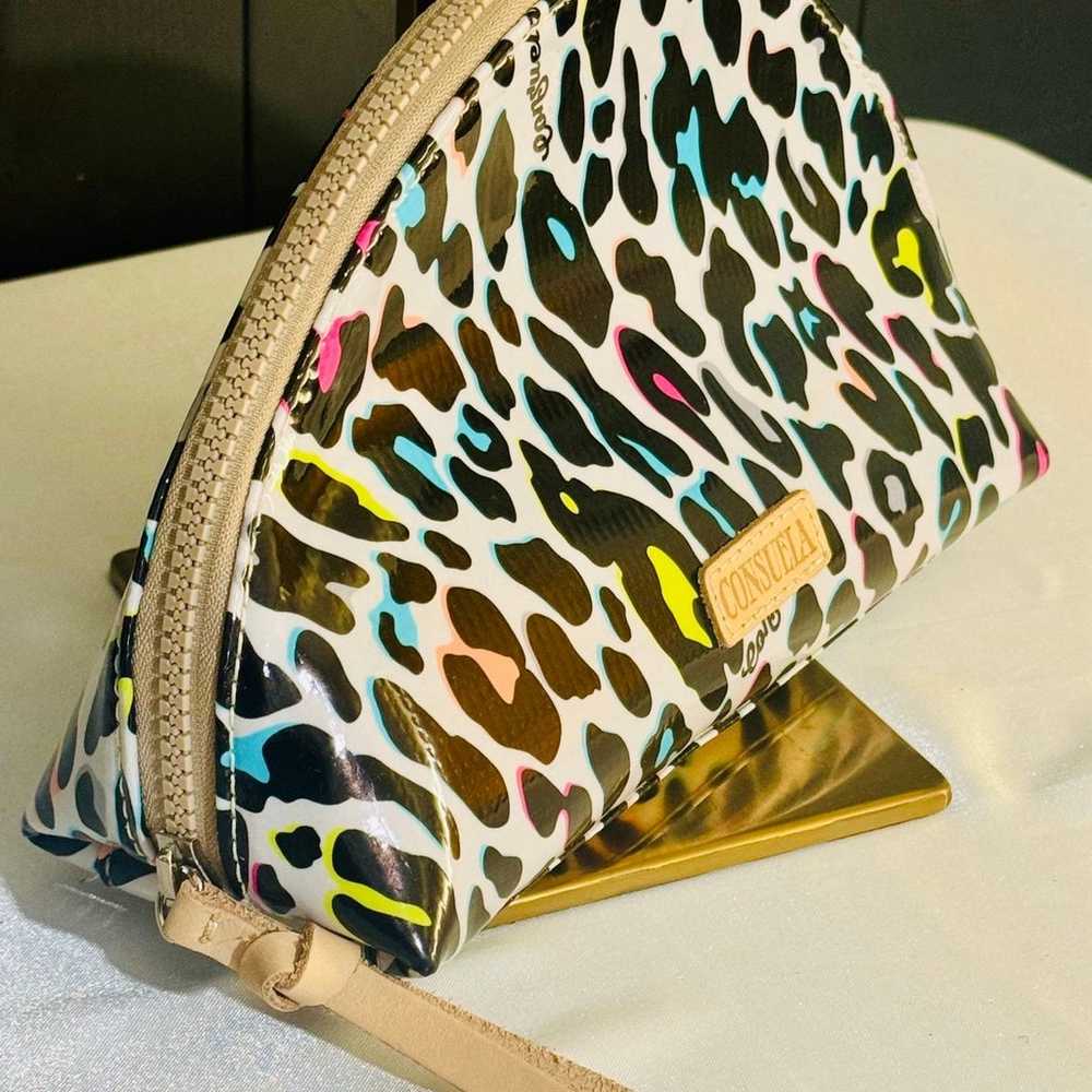 Consuela Coco Large Bright Multi-Color Leopard Co… - image 3