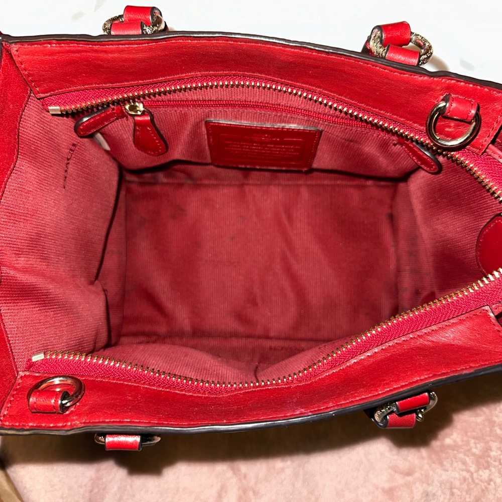 Red Coach Purse - image 10