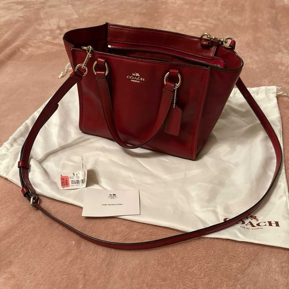 Red Coach Purse - image 12