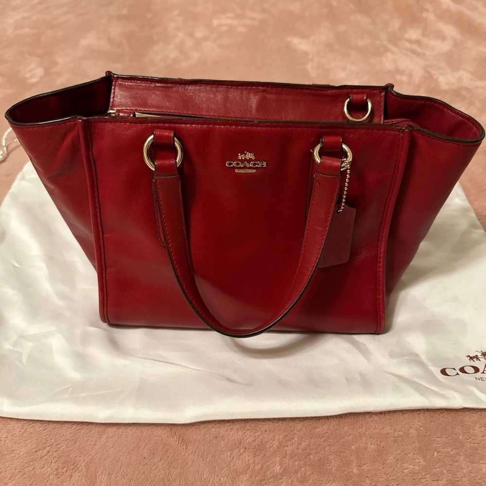 Red Coach Purse - image 1