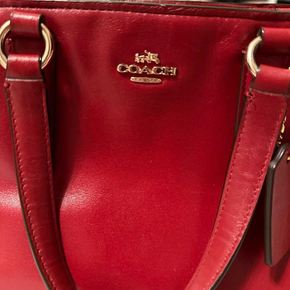 Red Coach Purse - image 7