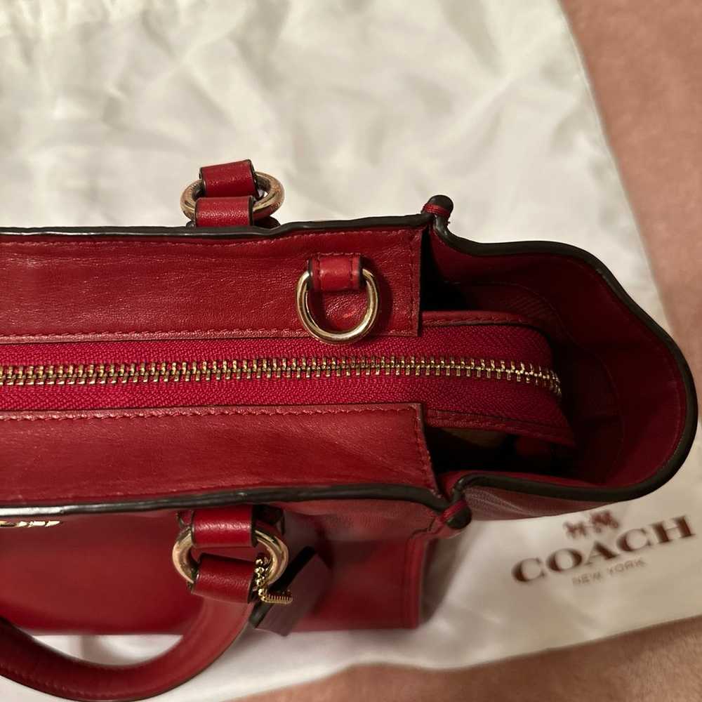 Red Coach Purse - image 9