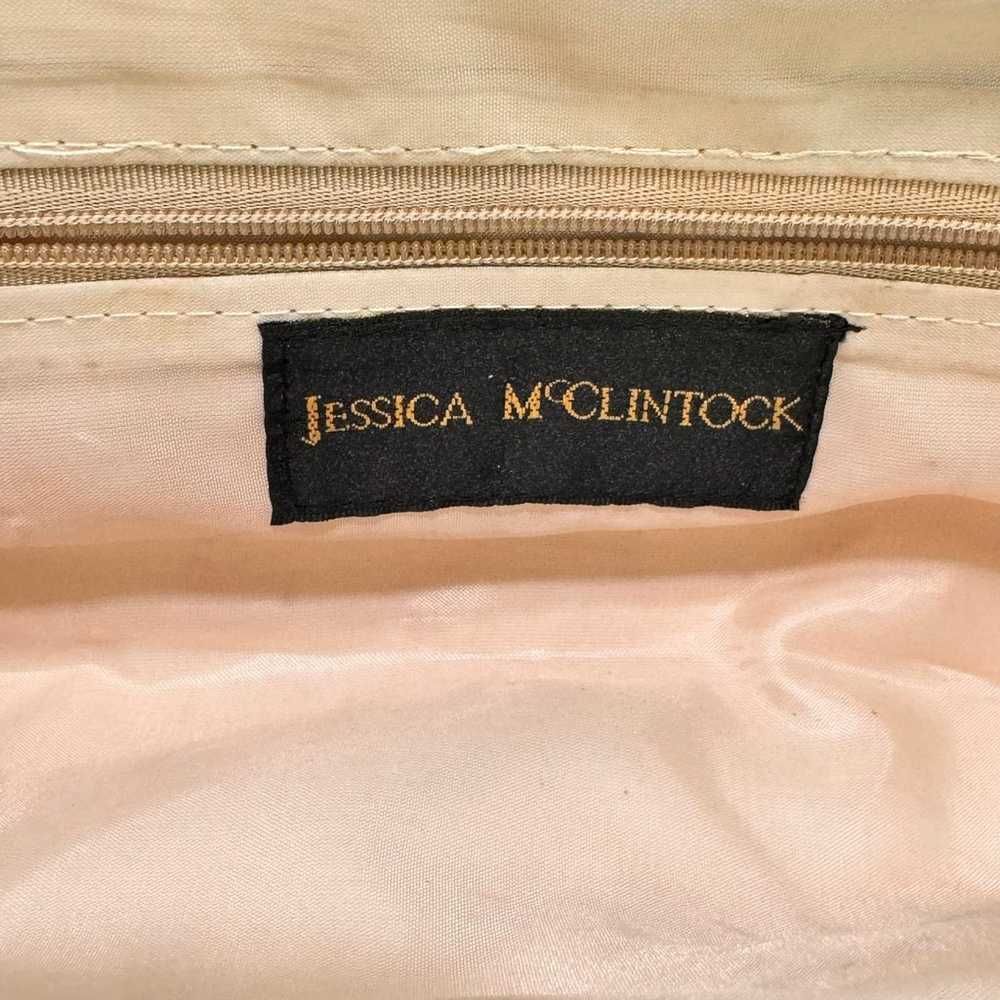 Vintage Jessica McClintock Gold Vegan Leather Eve… - image 9