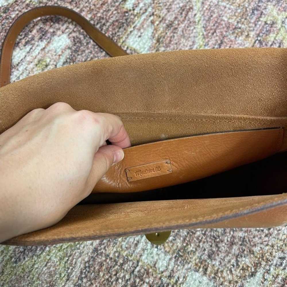 Madewell The Abroad Shoulder Bag Tan Leather - image 3