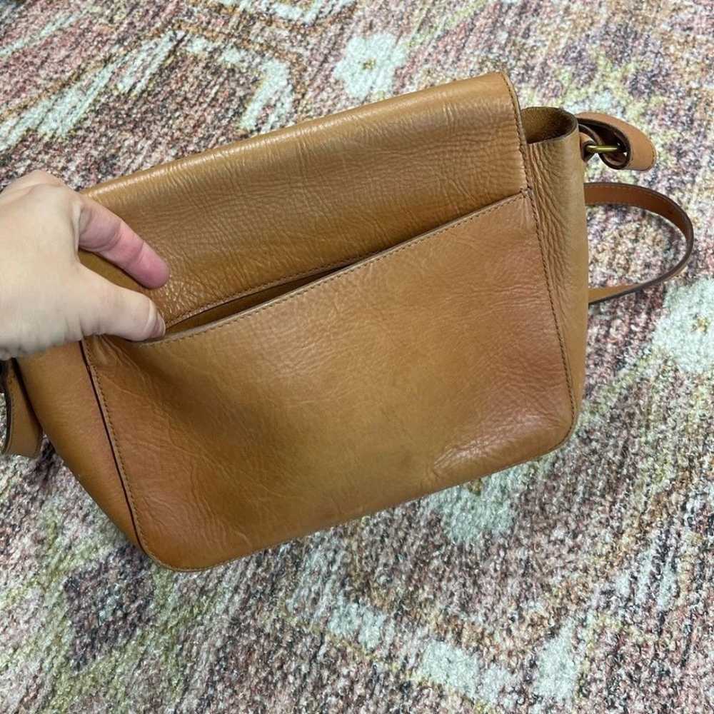 Madewell The Abroad Shoulder Bag Tan Leather - image 9