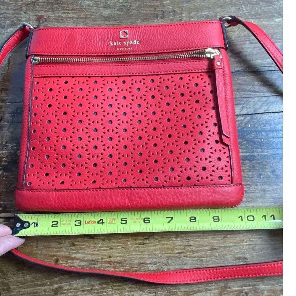 Kate Spade Red Perri Lane Bubbles Leather Crossbo… - image 7