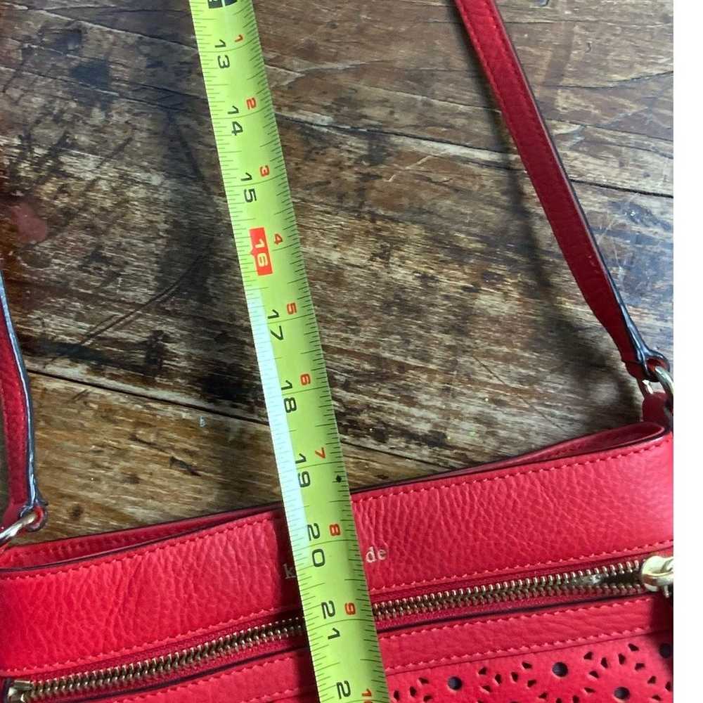 Kate Spade Red Perri Lane Bubbles Leather Crossbo… - image 9