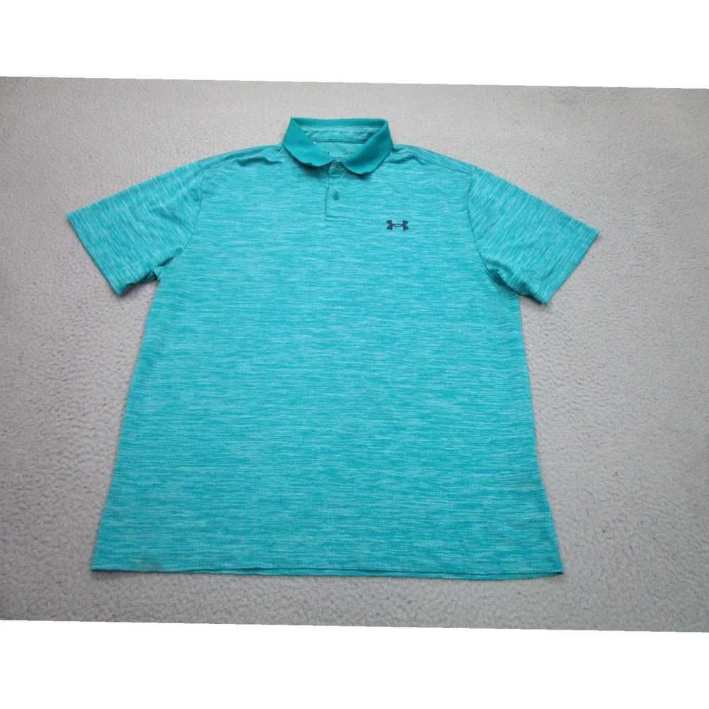 Under Armour Mens Large Blue Teal Aqua Playoff Po… - image 1