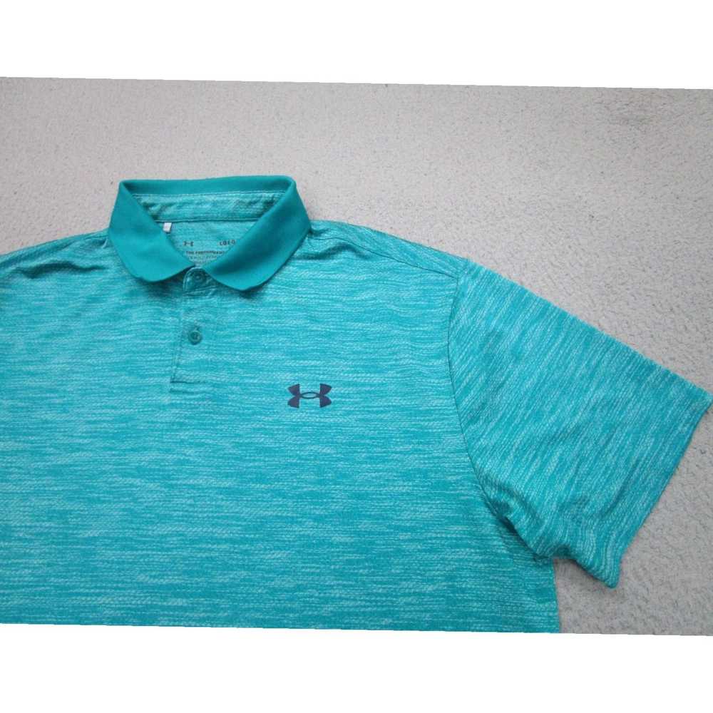 Under Armour Mens Large Blue Teal Aqua Playoff Po… - image 2