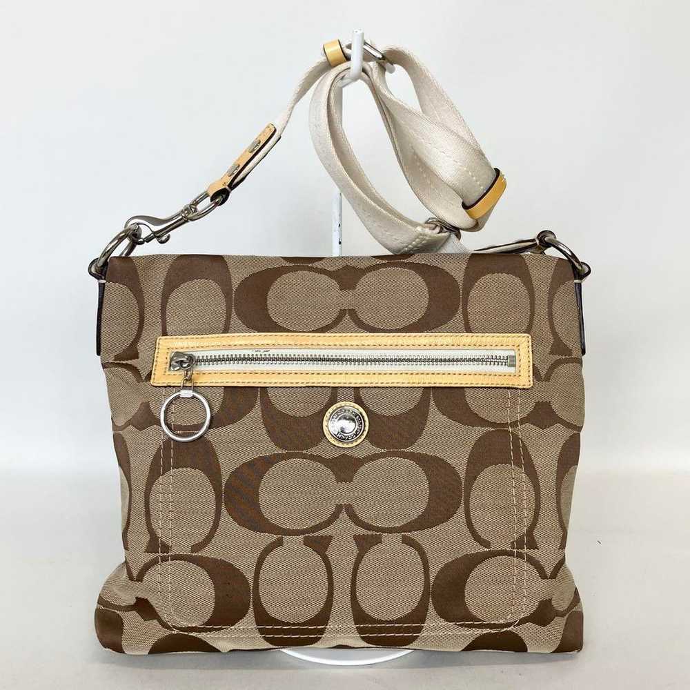 2409-264 | Coach Signature Shoulder Bag Yellow - image 1