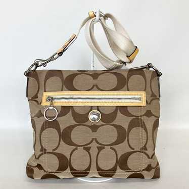 2409-264 | Coach Signature Shoulder Bag Yellow - image 1