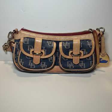 Vintage Dooney and Burke Denim Banana Bag Y2K