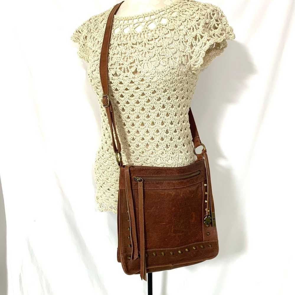 Lucky Brand Dixie Leather Studded Crossbody Bag - image 2