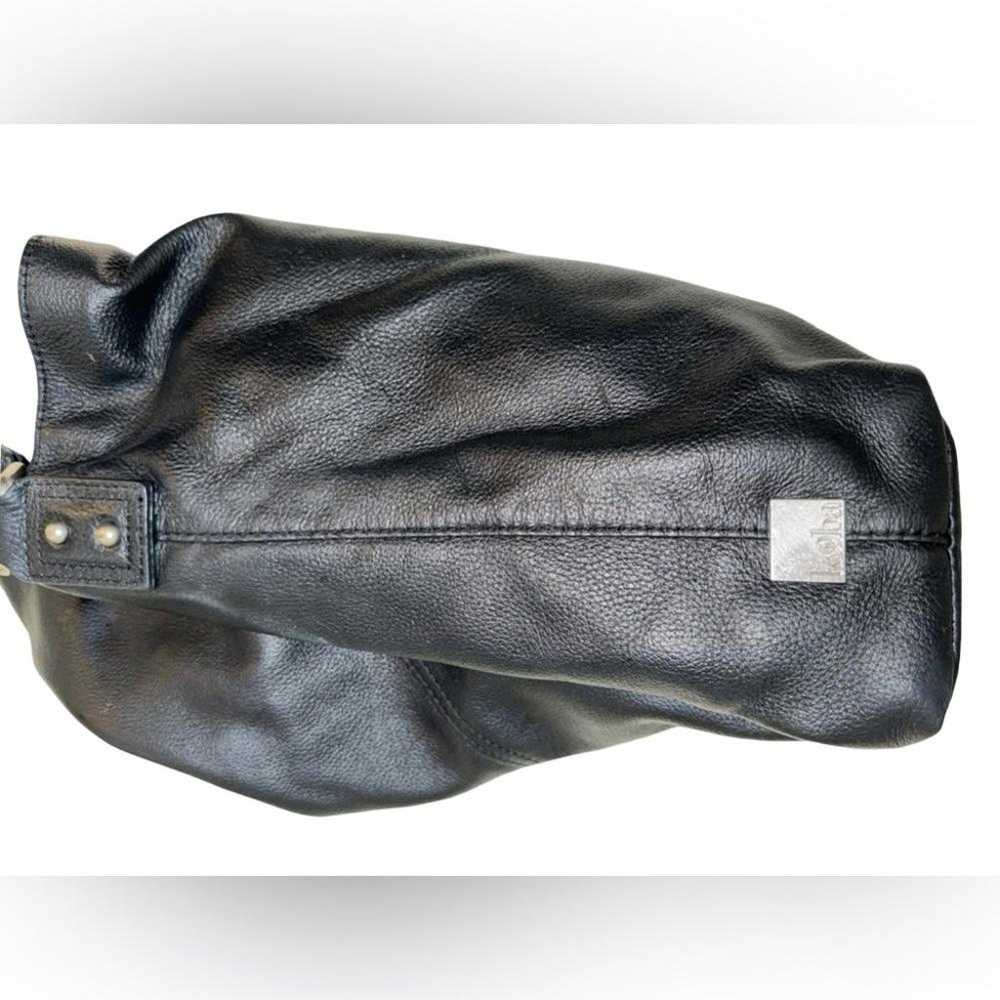 Kooba Black Pebble Leather Hobo Bag - image 3