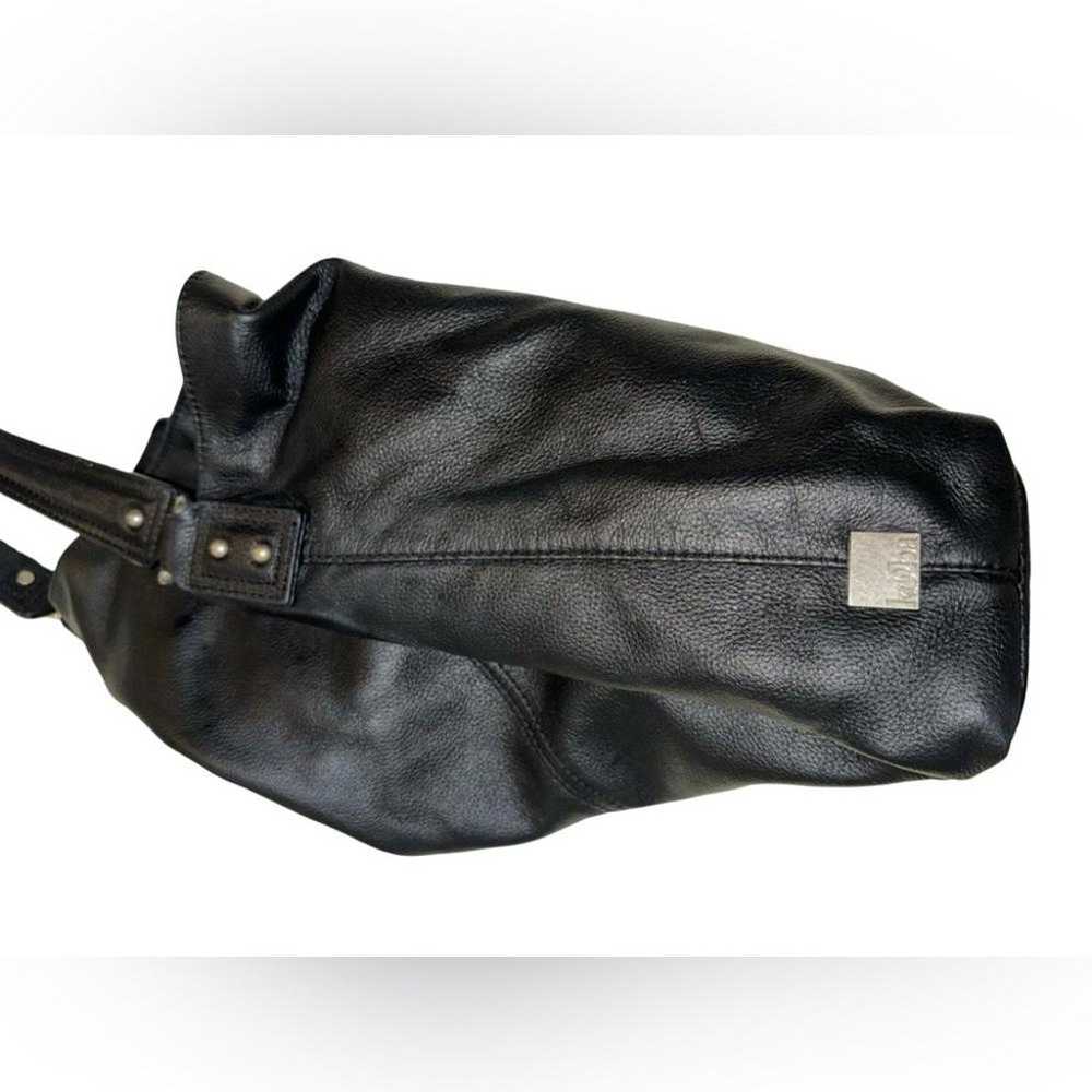 Kooba Black Pebble Leather Hobo Bag - image 4