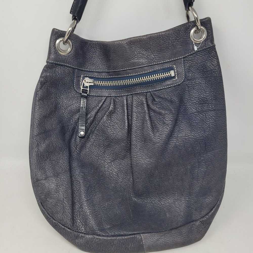 Roots Canada Olivia Gray Hobo Handbag Quality Lea… - image 1