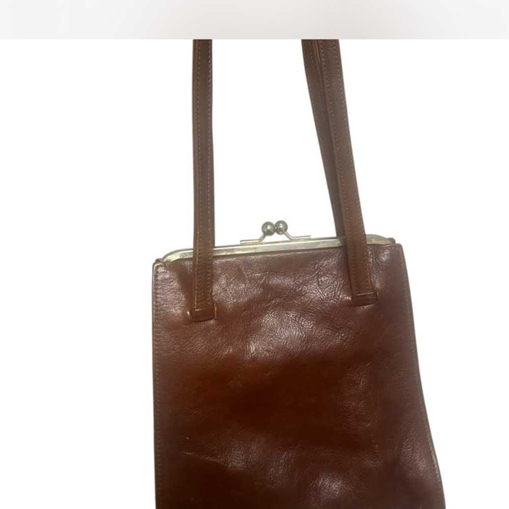 VINTAGE LEATHER HANDBAG - image 1