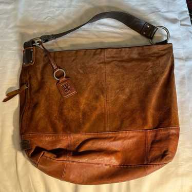 Ellington leather and suede large hobo shoulder b… - image 1