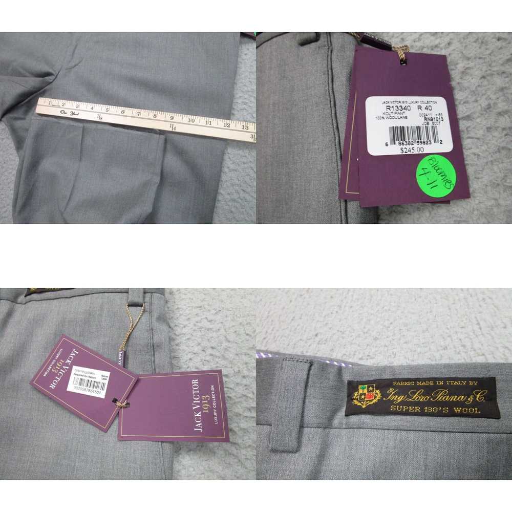 Loro Piana Mens 40 Gray Luxury Wool Pants by Jack… - image 8