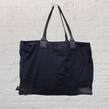 Tory Burch Nylon Leather-Trimmed Tote