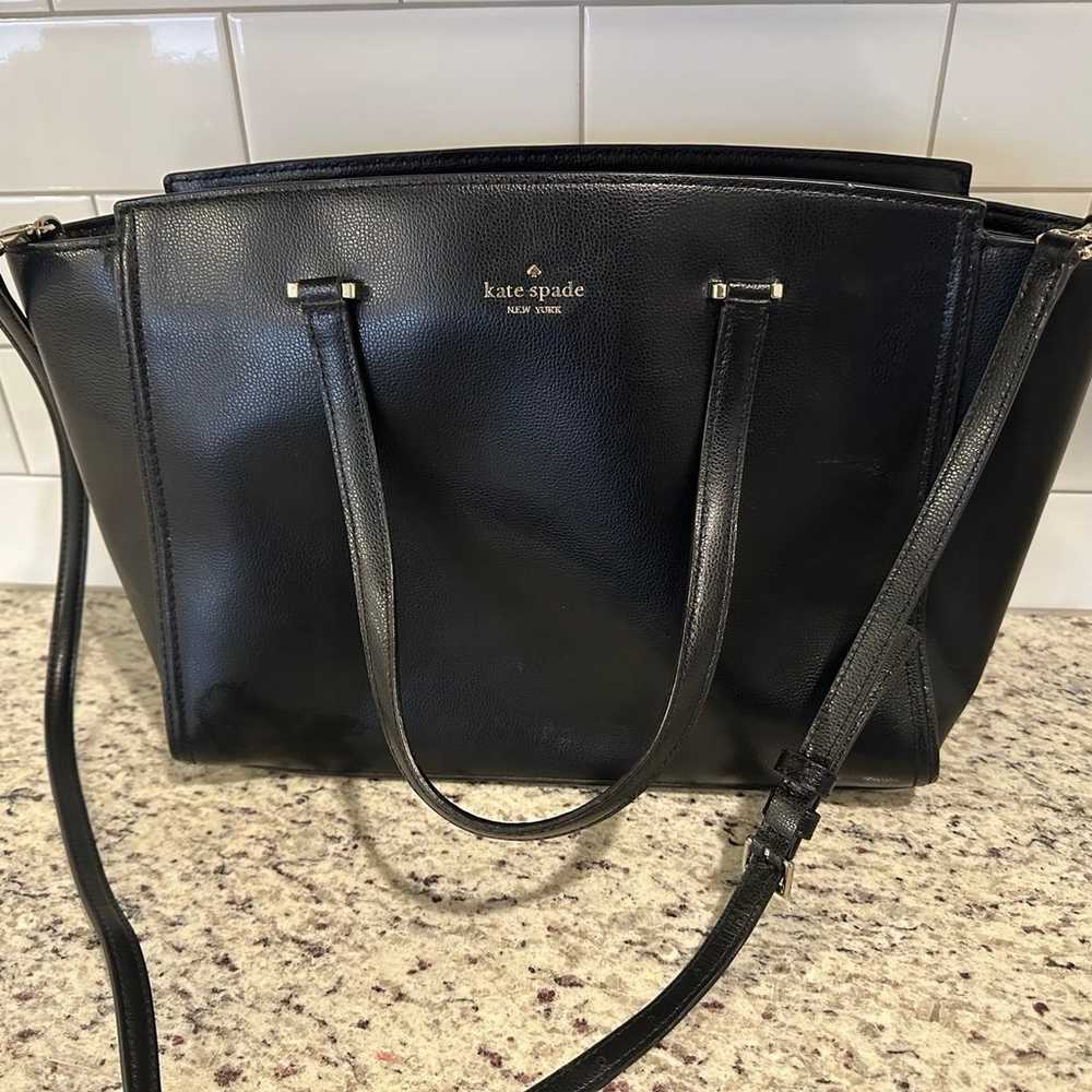 Kate Spade Black Leather Purse - image 1