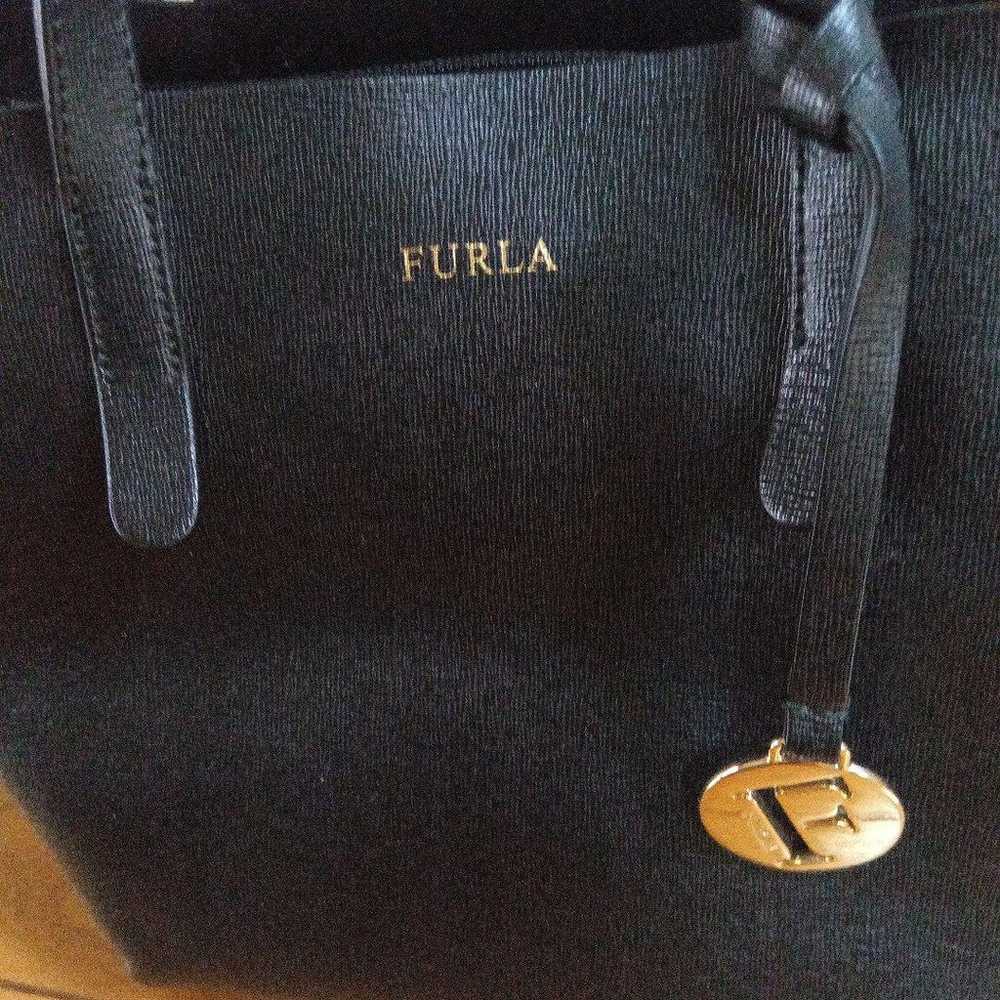 FURLA Tote Bag Black Leather - image 11