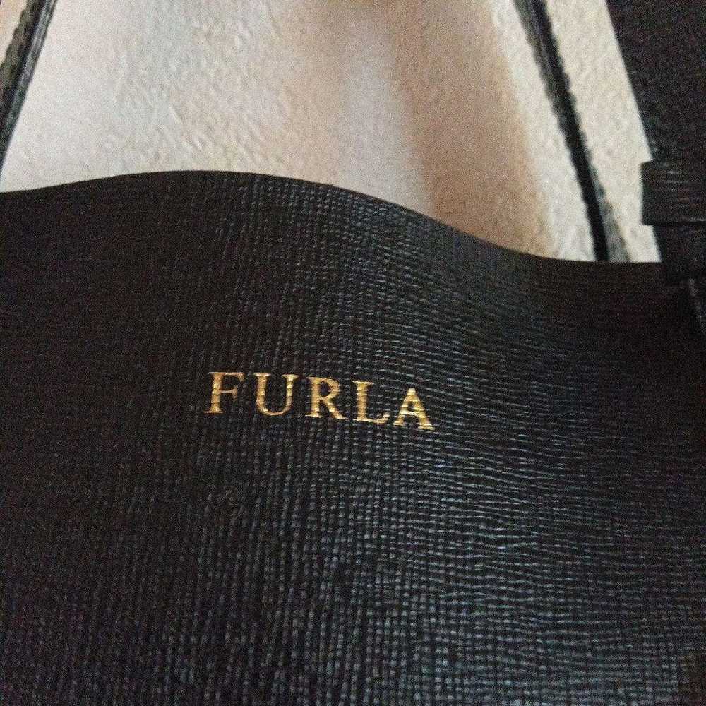 FURLA Tote Bag Black Leather - image 2