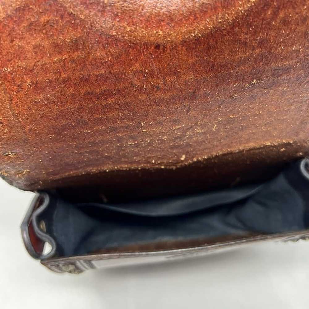 Vintage Silvertip Maker Hand Tooled Saddle Bag We… - image 12