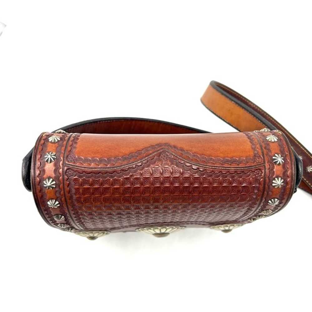 Vintage Silvertip Maker Hand Tooled Saddle Bag We… - image 6