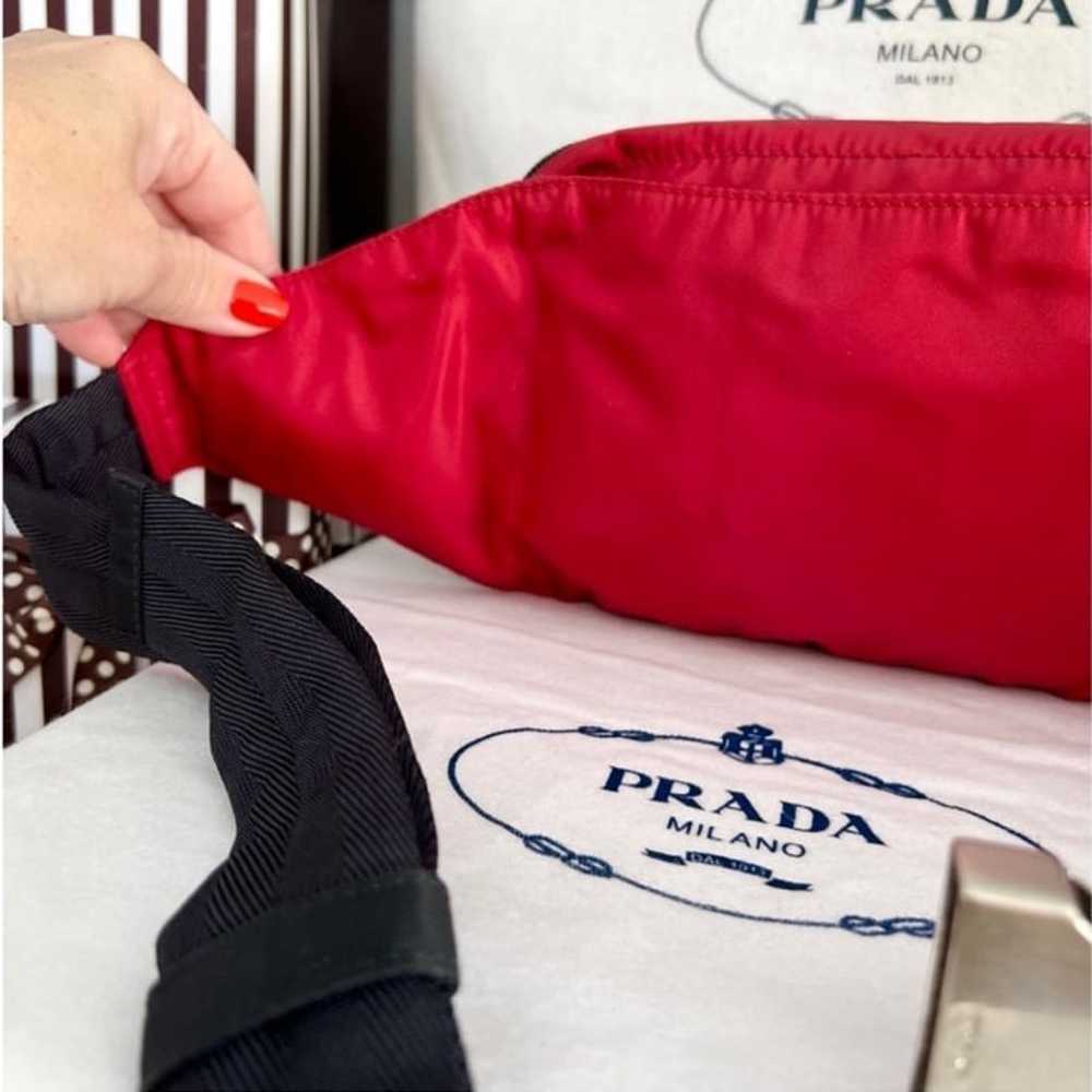 PRADA❤️BRIGHT RED! WAIST-BAG, BELT BAG. AUTHENTIC! - image 9