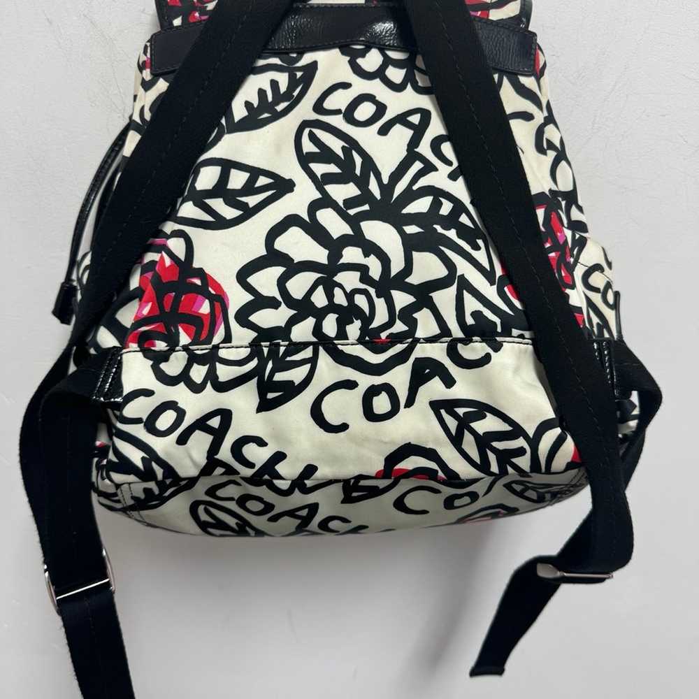 Coach floral graffiti backpack messenger bag - image 2