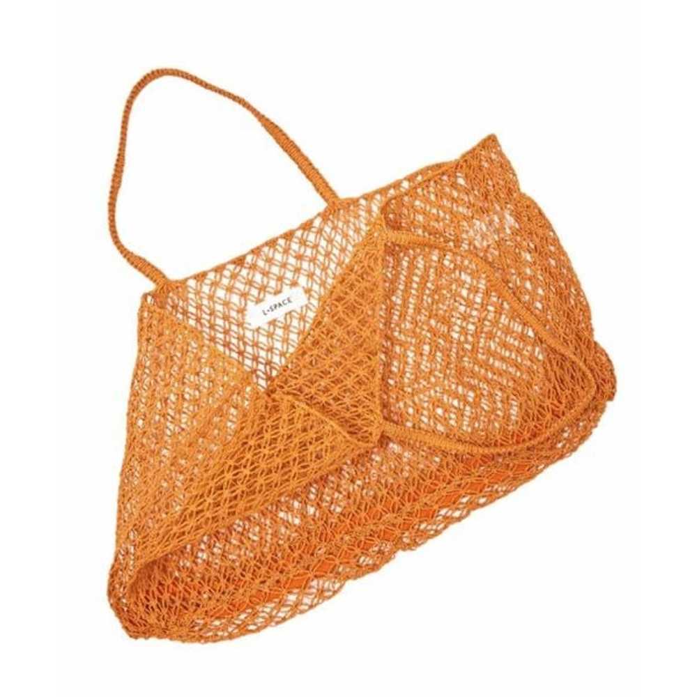 L*Space Jodie Beach Raffia Bag Tangerine - image 3