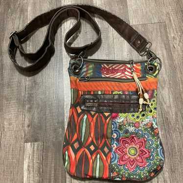 Desigual Y2K vintage 00s 90s crossbody bag abstra… - image 1