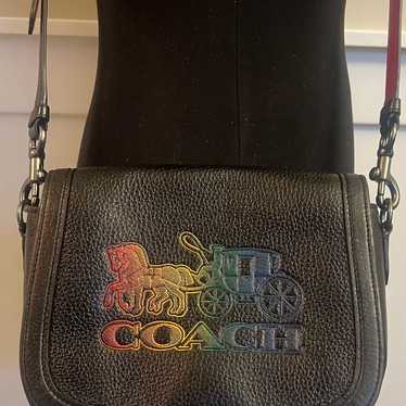 Coach Saddle Bag With Horse And Carriage - image 1