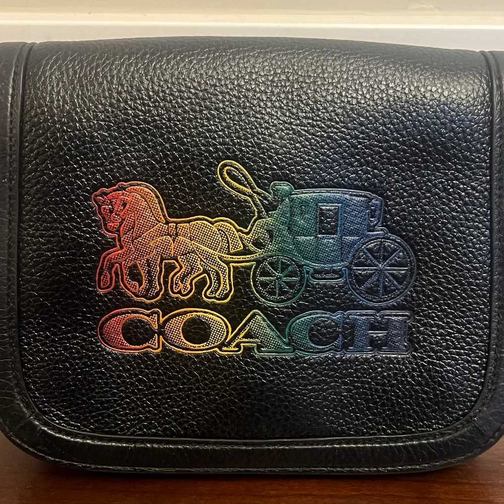 Coach Saddle Bag With Horse And Carriage - image 3