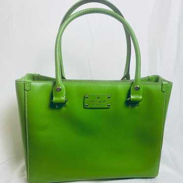 Kate Spade Wellesley Quinn Emerald Green Leather … - image 1