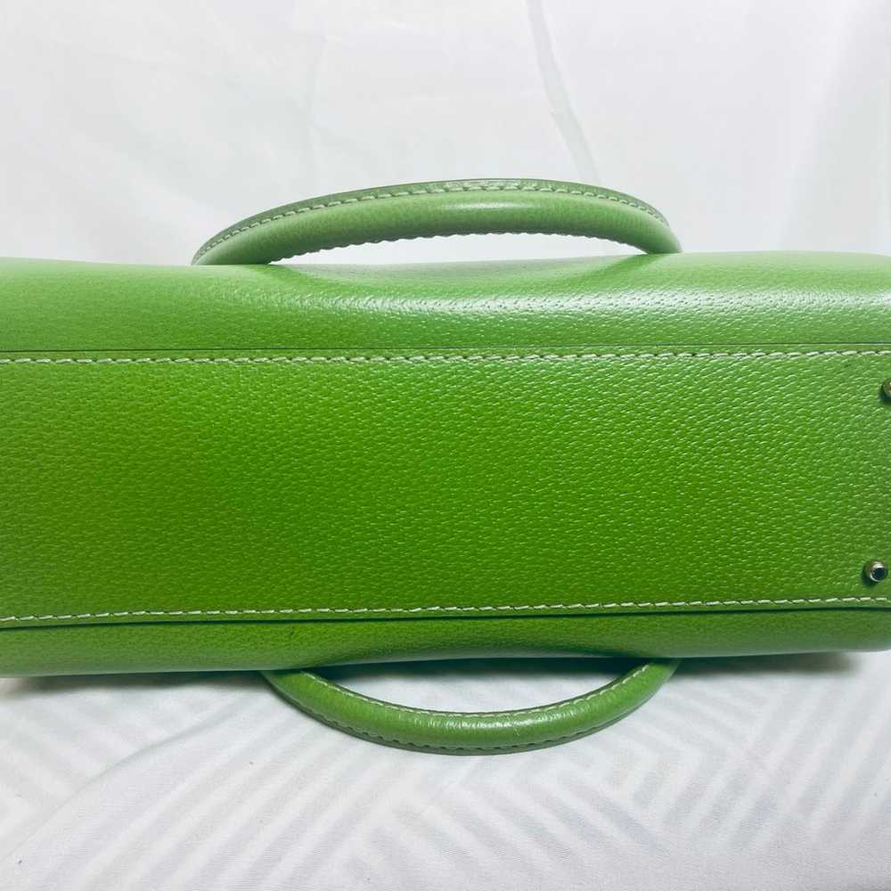 Kate Spade Wellesley Quinn Emerald Green Leather … - image 5