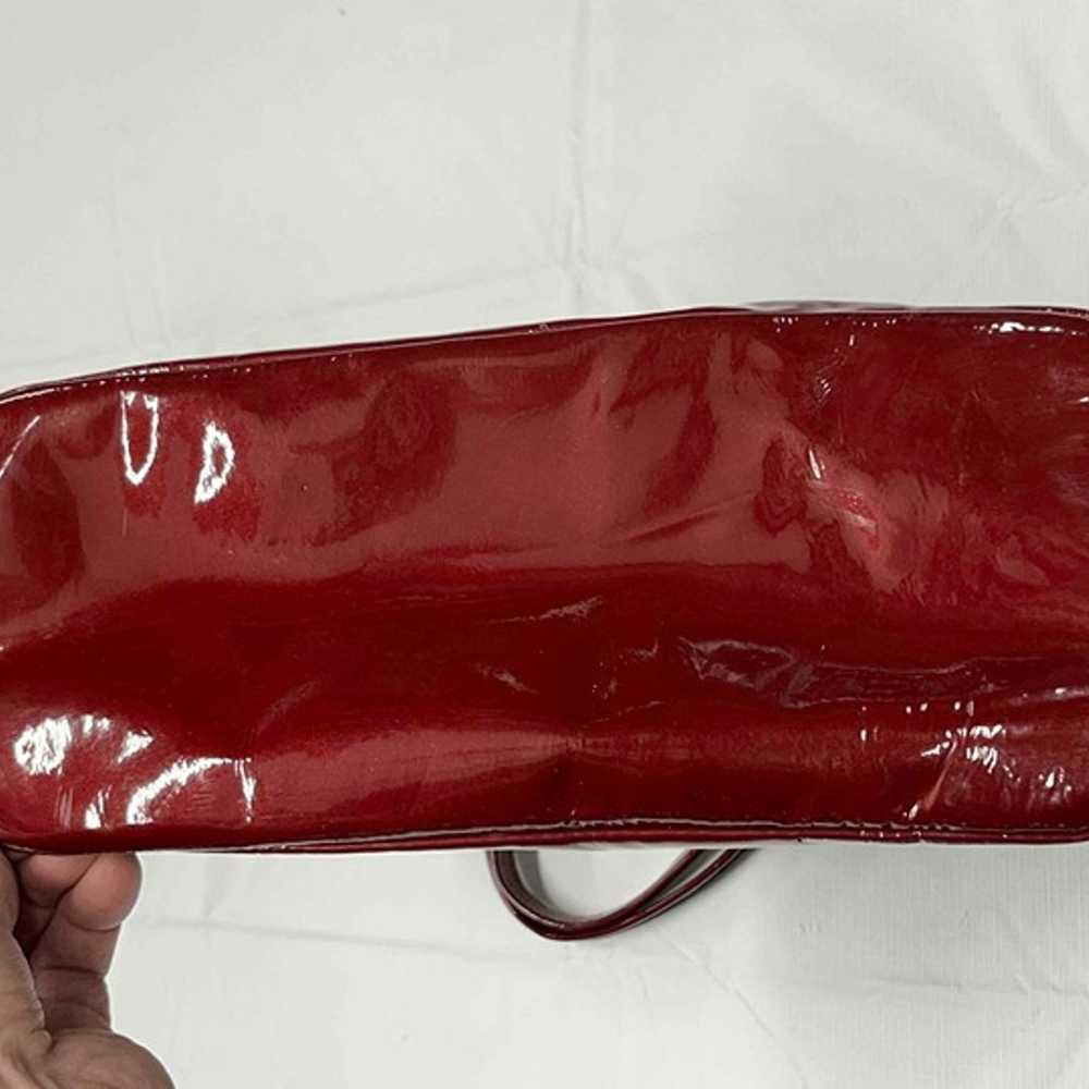 Coach Chelsea Wine Red Patent Leather Chain Leath… - image 7