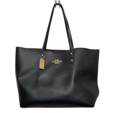 COACH Town Tone - Large - Black Pebble Leather