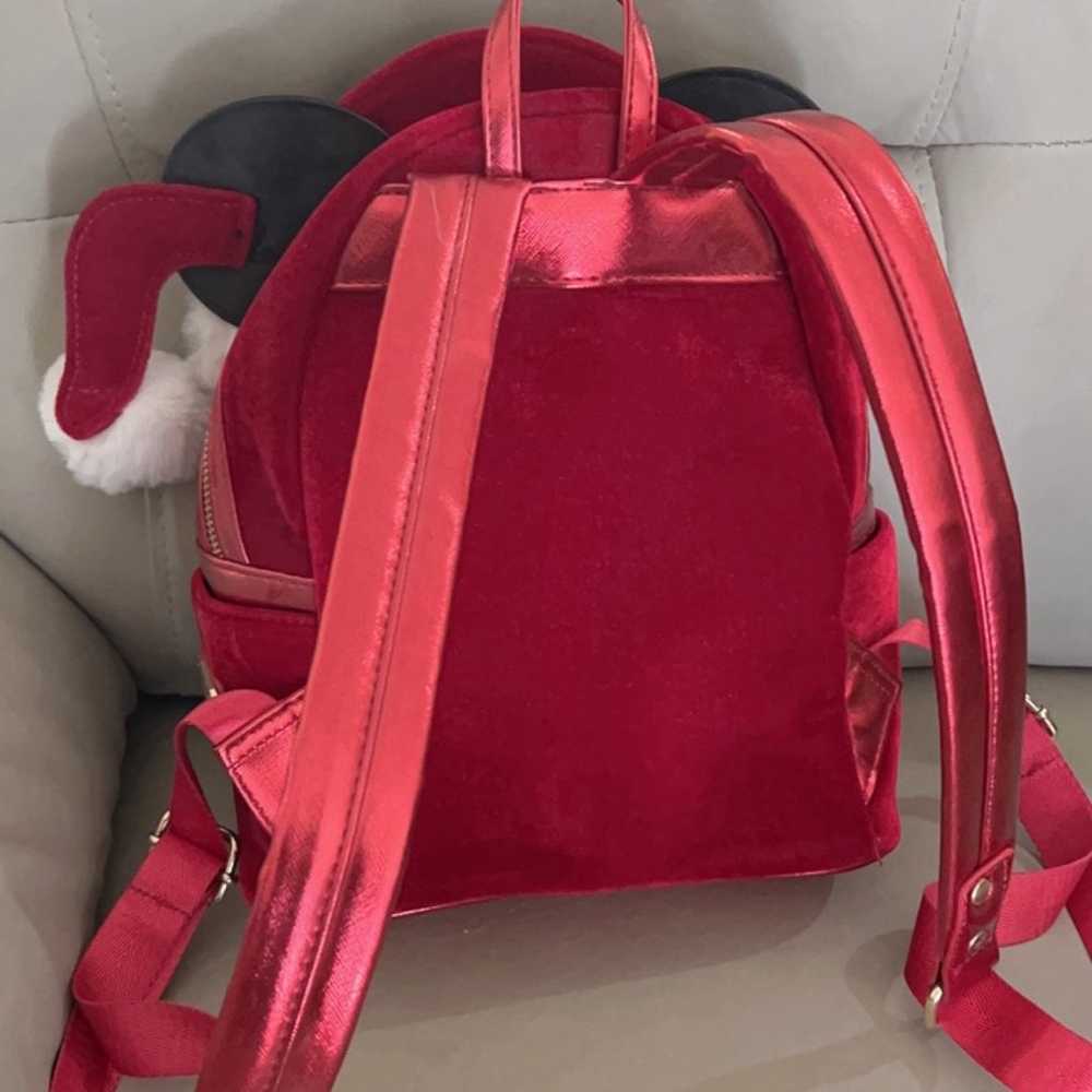 Disney Parks Santa Mickey Loungefly Backpack Mini - image 5