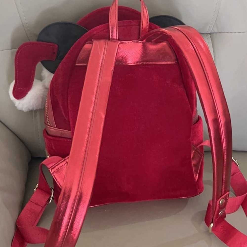 Disney Parks Santa Mickey Loungefly Backpack Mini - image 5