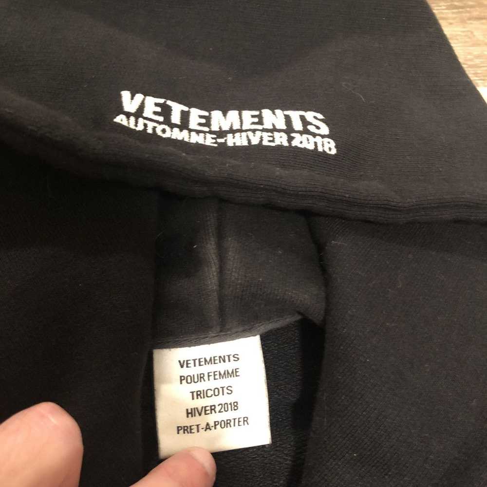 Vetements Vetements Crop Skull Hoodie - image 4