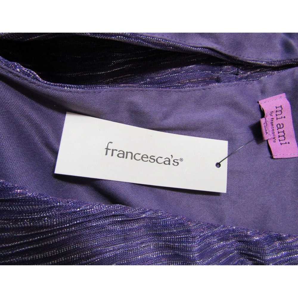 Vintage Francesca's Luxurious Metallic Poly Fabri… - image 5