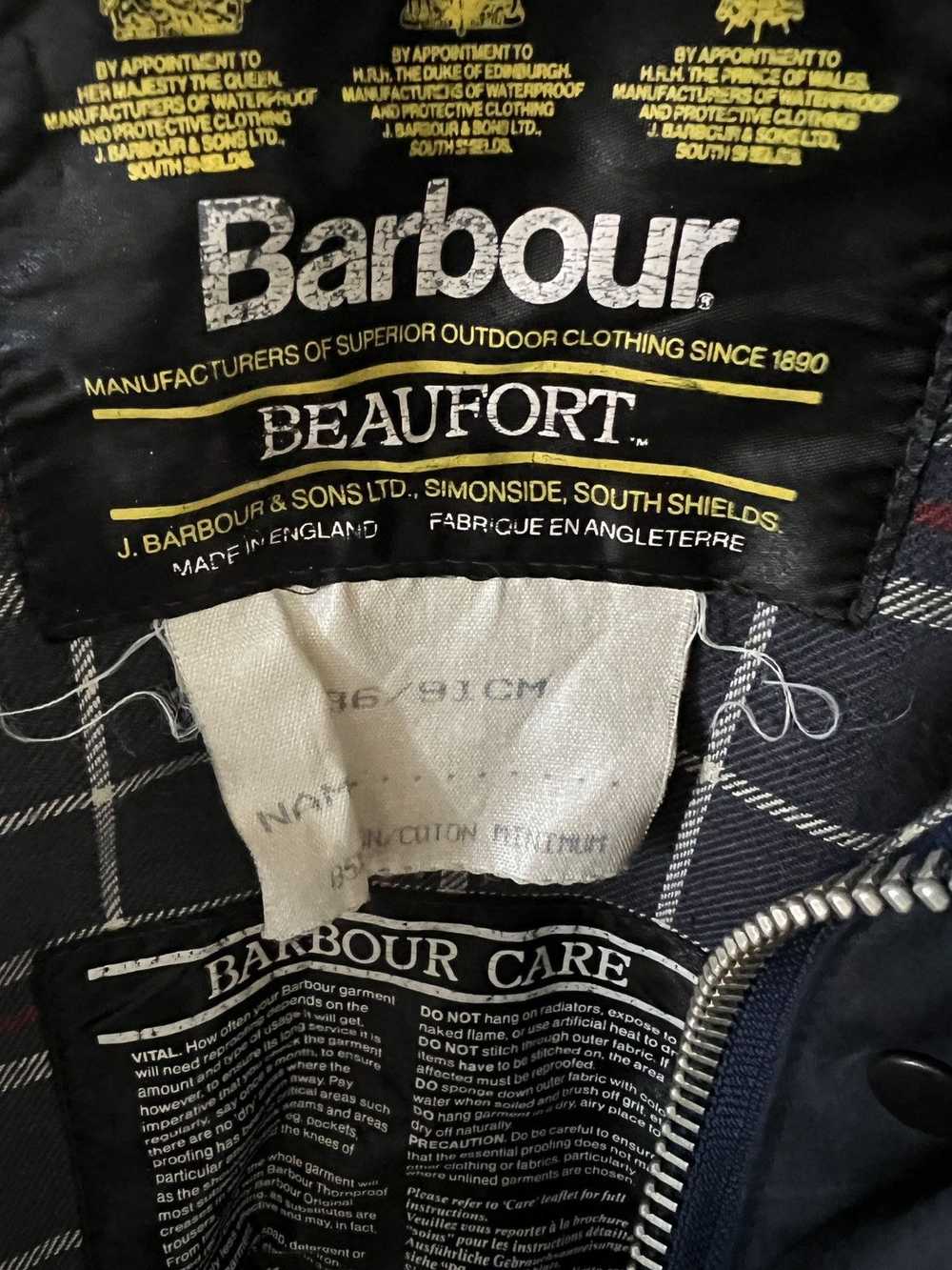 Barbour × Vintage Vintage Barbour Beaufort Waxed … - image 3